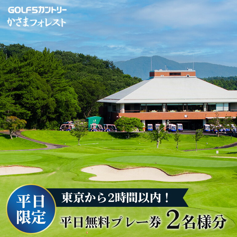 平日ご招待券2名様用 【 ゴルフ5 カントリーかさまフォレスト 】 ゴルフ場 利用券 チケット ゴルフ 招待券 入場券 茨城 関東近辺 首都圏 関東 クーポン 割引券 金券 ゴルフ好き ギフト プレゼント ギフト券 ゴルフ券 平日 プレー券 施設利用券 茨城県 笠間市