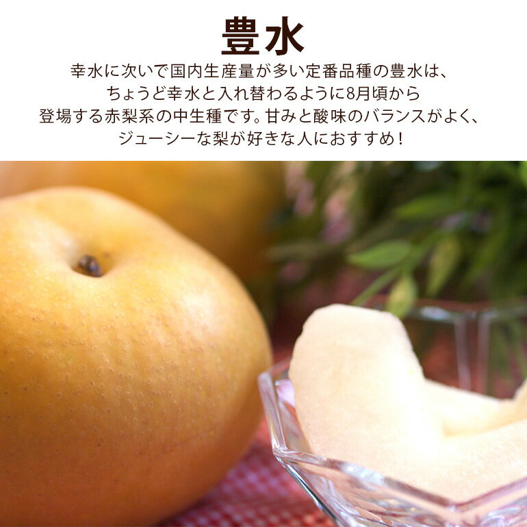 【ふるさと納税】【先行予約】【数量限定】 梨 「豊水」 3kg 5kg 6～16個入り 2L～5L サイズ 大玉 柴沼梨園 なし 茨城 豊水梨 和梨 秋 旬 フルーツ 果物 秋の味覚 旬の果物 くだもの 産地 茨城県 家庭用 贈答用 ギフト 産地直送 送料無料【8月下旬から発送】 - 画像2