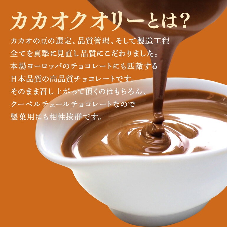 【ふるさと納税】 チョコレート カカオクオリー ブレンド ミルク カカオ40% 1kg フレーク 業務用 大容量 カカオ お菓子 チョコ スイート おやつ お菓子作り ケーキ作り 材料 プロ仕様 スイーツ ケーキ 手作り 製菓材料 送料無料 - 画像2