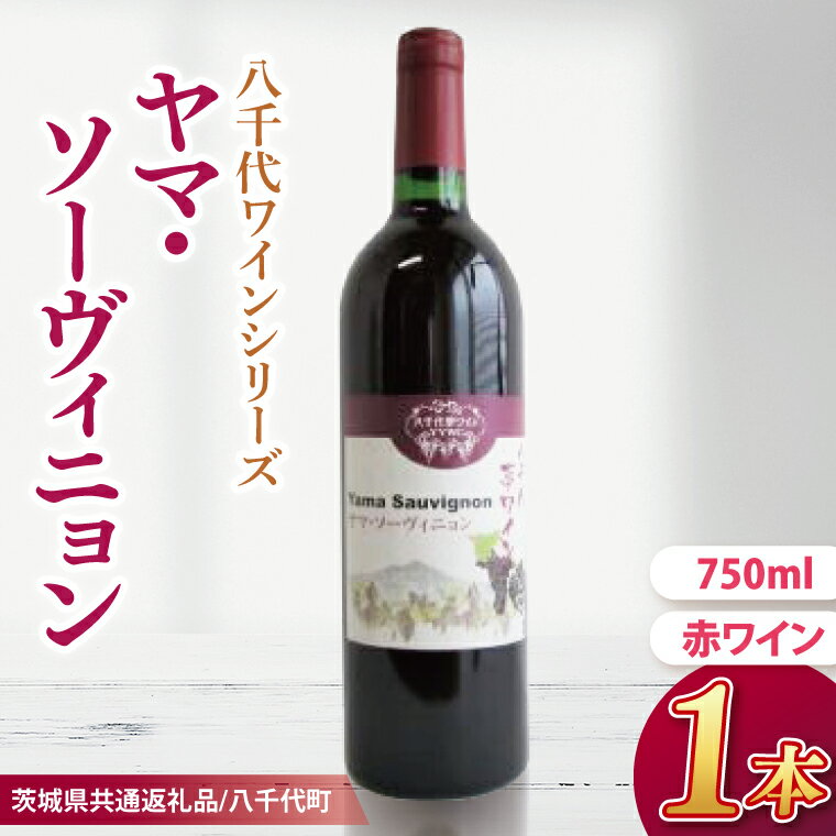 【先行予約】八千代夢ワインシリーズ　ヤマ・ソーヴィニョン（赤ワイン）1本【茨城県共通返礼品／八千代町】│ ワイン 赤紫 カベルネ・ソーヴィニヨン 山ブドウ 国産 茨城県 取手市（BM002）