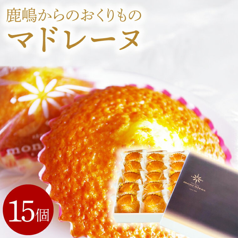 鹿嶋からのおくりものマドレーヌ　スイーツ　デザート　焼き菓子　送料無料【鹿嶋市 焼菓子 スイーツ デザート 洋菓子 ギフト オリジナル ボックス 茨城県産 おいしい】（KD-15）