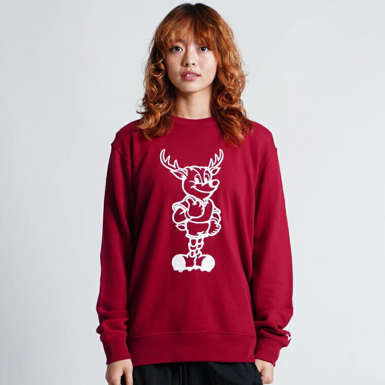 【ふるさと納税】クルーネックスウェット Lサイズ 【選べるカラー RED/GRY/NVY 鹿島アントラーズ グッズ サッカー オリジナル 応援 スウェット 】(KH-83/84/85) サムネイル2