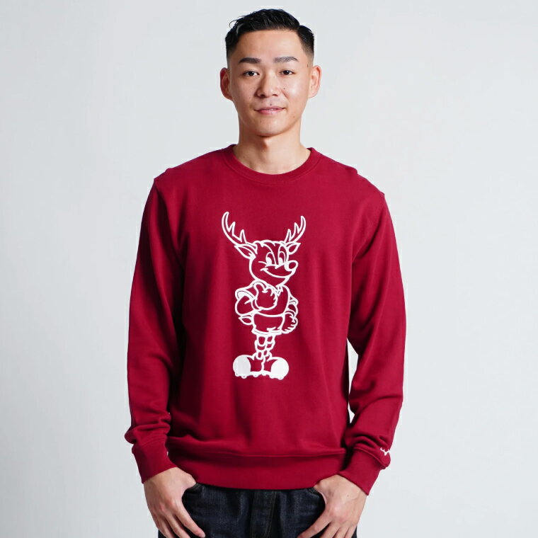 【ふるさと納税】クルーネックスウェット Lサイズ 【選べるカラー RED/GRY/NVY 鹿島アントラーズ グッズ サッカー オリジナル 応援 スウェット 】(KH-83/84/85) サムネイル3