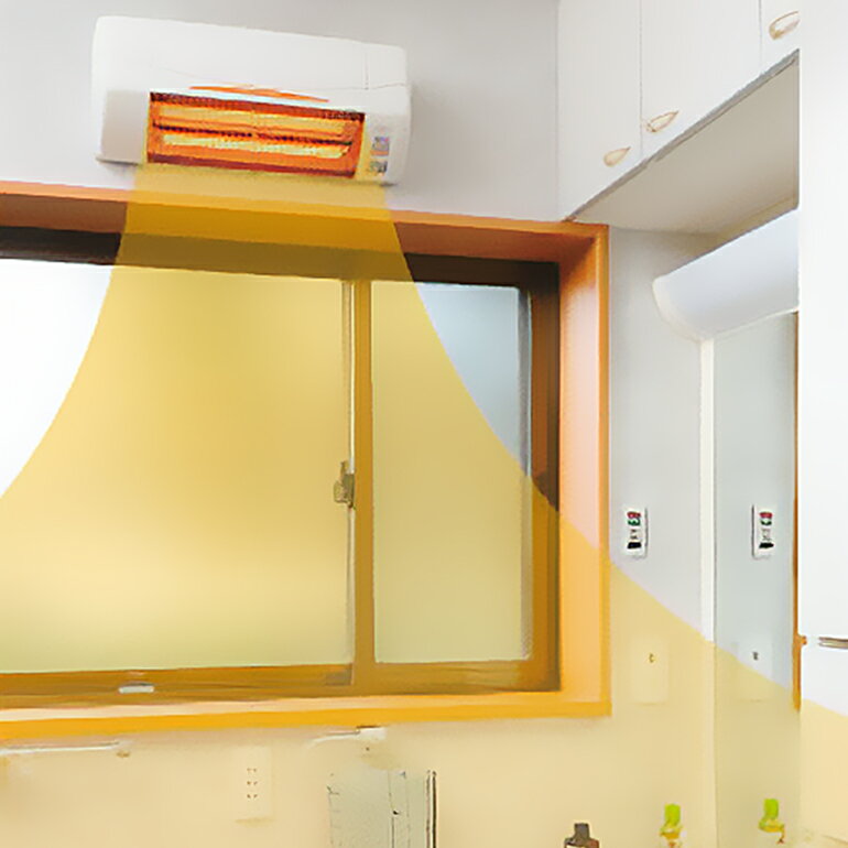 【ふるさと納税】 即暖 涼風暖房機 SDG-1200GSM 1台 グラファイトヒーター搭載 脱衣室 トイレ 小部屋用 人感センサー付き 壁面取付型 ヒートショック対策 日本製 高須産業製 茨城県 潮来市 (A41-001) サムネイル3