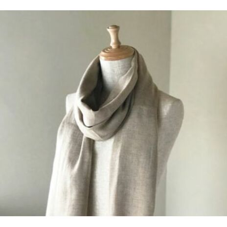 Made in Japan カシミヤリネンストール（メランジベージュ）　【ファッション小物・ファッション・カシミヤリネンストール・ストール】