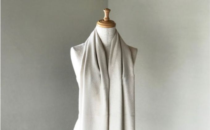 【ふるさと納税】至高の逸品：匠職人作最高級ベビーカシミヤ100％マフラー RF264-NT【ファッション小物・マフラー】 サムネイル2