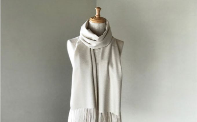 【ふるさと納税】至高の逸品：匠職人作最高級ベビーカシミヤ100％マフラー RF264-NT【ファッション小物・マフラー】 サムネイル3