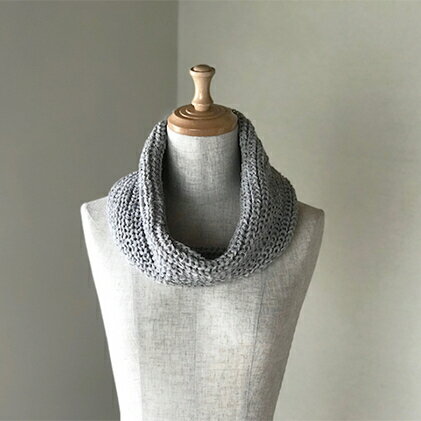 和紙糸混のふんわり軽いスヌード RF177-NT　【ファッション小物・スヌード・ファッション】