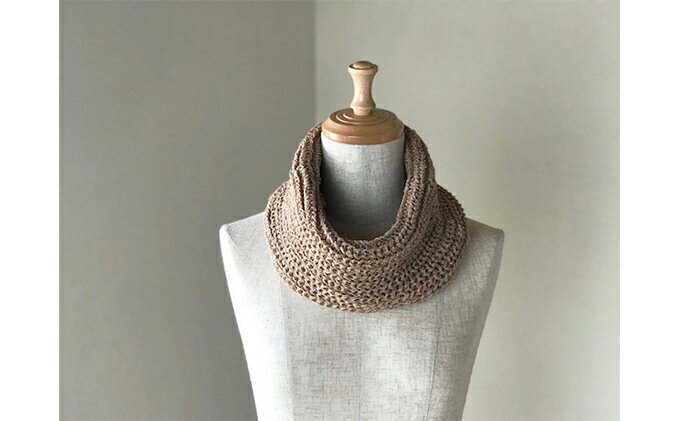 【ふるさと納税】和紙糸混のふんわり軽いスヌード RF179-NT　【ファッション小物・スヌード・ファッション】 サムネイル2