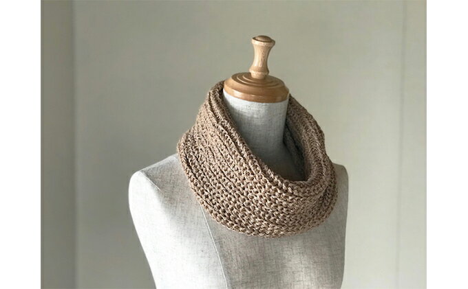 【ふるさと納税】和紙糸混のふんわり軽いスヌード RF179-NT　【ファッション小物・スヌード・ファッション】 サムネイル3