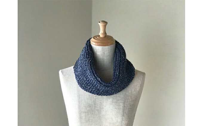 【ふるさと納税】和紙糸混のふんわり軽いスヌード RF181-NT　【ファッション小物・スヌード・ファッション】 サムネイル2