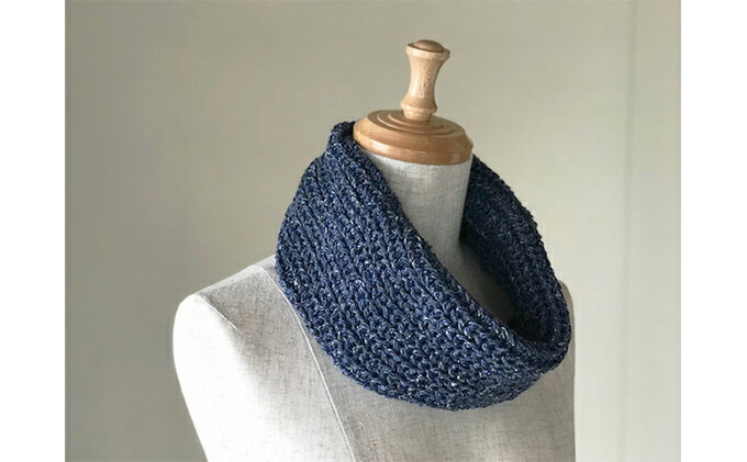 【ふるさと納税】和紙糸混のふんわり軽いスヌード RF181-NT　【ファッション小物・スヌード・ファッション】 サムネイル3