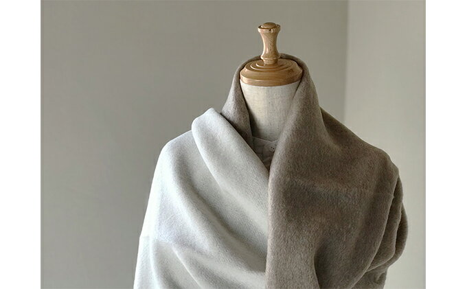 【ふるさと納税】Made in Japan カシミヤ100%大判リバーシブルショール RF310【ファッション小物】 サムネイル2