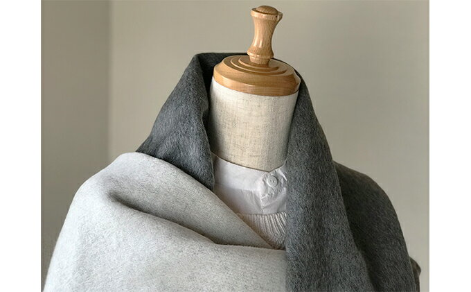 【ふるさと納税】カシミヤ100% 大判リバーシブルショール　RF-311　【ファッション小物】 サムネイル3