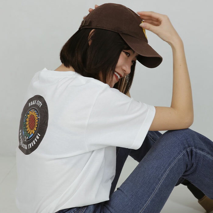 【ふるさと納税】バックプリント那珂市 マンホールTシャツ 白 送料無料 サムネイル2