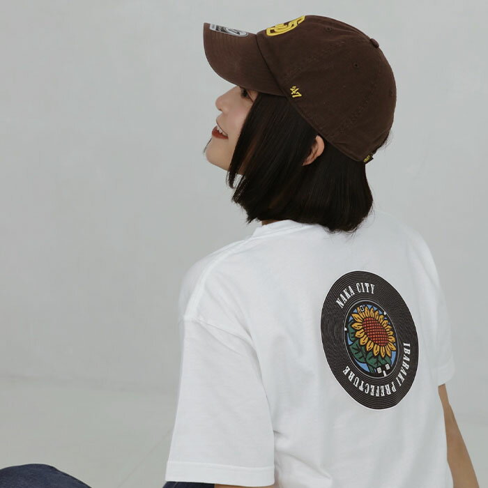 【ふるさと納税】バックプリント那珂市 マンホールTシャツ 白 送料無料 サムネイル3