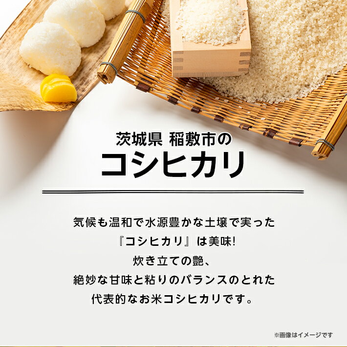【ふるさと納税】新米【令和7年産】代表的なお米　茨城県産コシヒカリ10kg_ 米 こめ お米 精米 精白米 白米 こしひかり ブランド米 人気 おすすめ 送料無料 贈答 ギフト 【配送不可地域：離島・沖縄県】【1083438】 サムネイル3