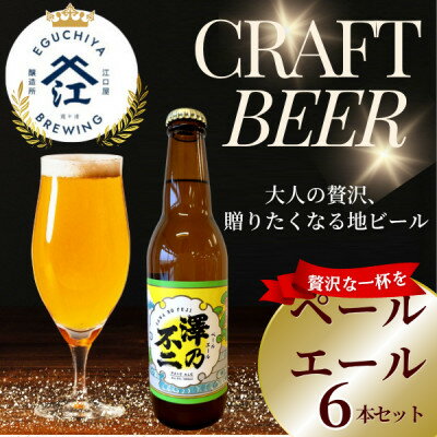 クラフトビール　『澤乃不二』(ペールエール) 6本セット【配送不可地域：離島】【1398381】