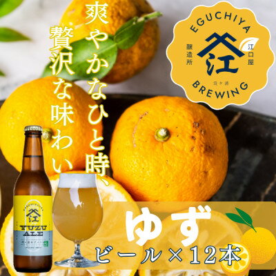 季節限定醸造　『霞ヶ浦ゆずエール』　12本セット【配送不可地域：離島】【1402289】