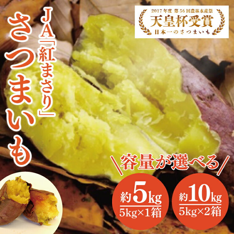 【2026年2月より順次発送】【選べる内容量】【行方かんしょ】『天皇杯受賞』JA「紅まさり」さつまいも 約5kg or 約10kg｜さつまいも サツマイモ さつま芋 お芋 紅まさり 行方かんしょ 先行予約 茨城県 行方市(AE-98)