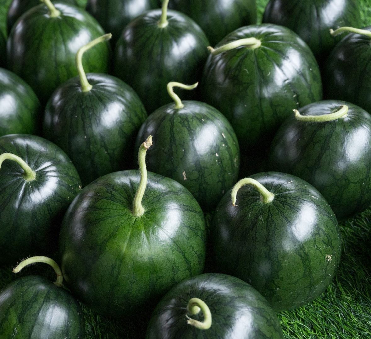 【ふるさと納税】 黒小玉スイカ（あんみつ姫）　2玉（2.5kg～3kg×2玉） サムネイル2