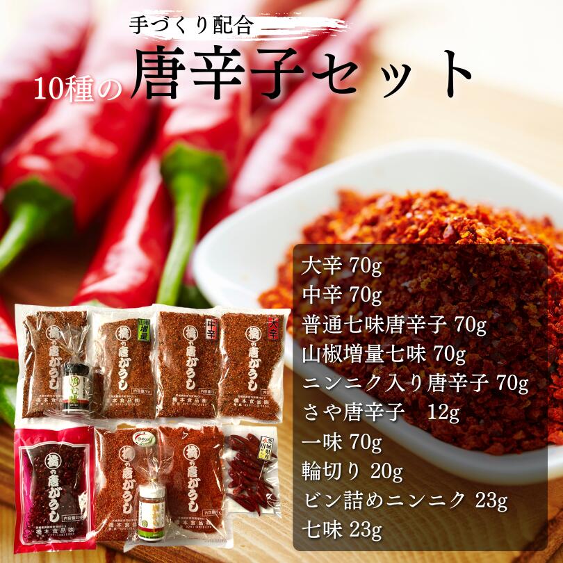 【ふるさと納税】手づくり配合／10種の唐辛子セット サムネイル2