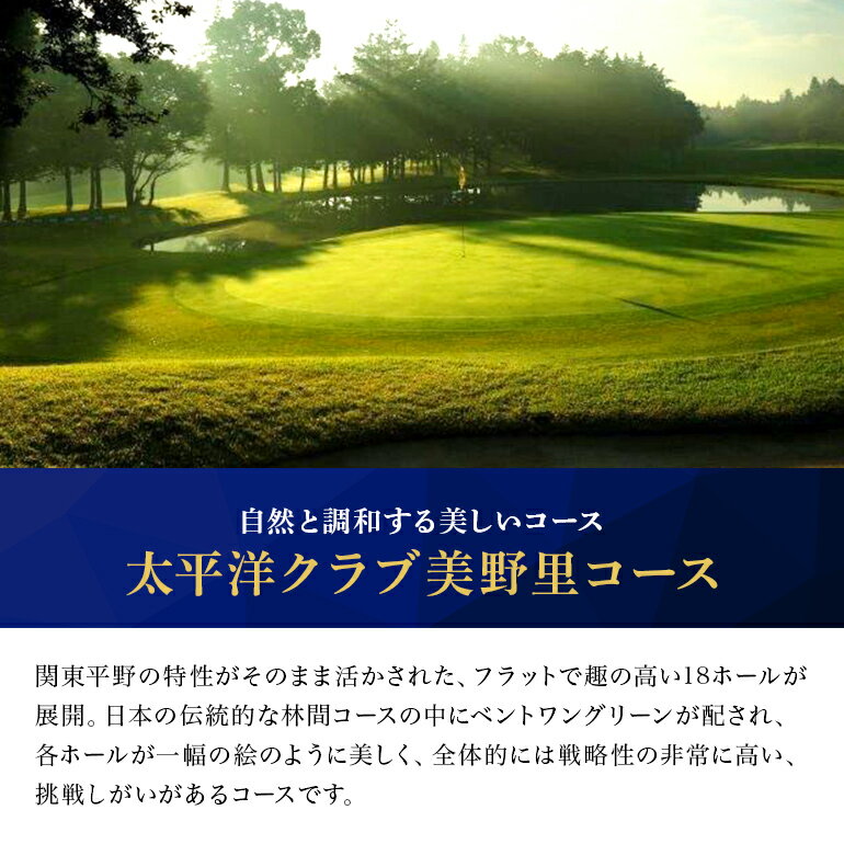【ふるさと納税】ゴルフ場 太平洋クラブ美野里コース 利用券 2万円分 9万円分 15万円分 30万円分 20,000円分 90,000円分 150,000円分 300,000円分 ゴルフ チケット 首都圏 近場 関東地方 茨城県 体験 グリップ交換 試し打ち メンテナンス 関東 24-B 24-D 24-E 24-F サムネイル3