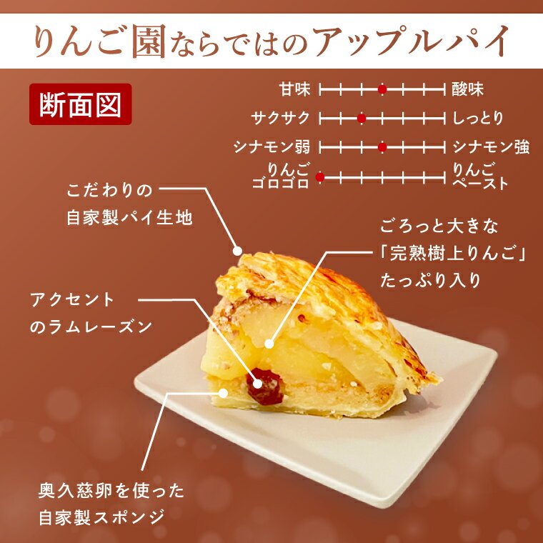 【ふるさと納税】【藤田観光りんご園】りんご園で焼いた贅沢アップルパイ（ホールサイズ）｜茨城県 大子町 お菓子 洋菓子 焼菓子 スイーツ 林檎 りんごパイ お祝い 贈り物 ギフト プレゼント 贈答(BJ001) - 画像3