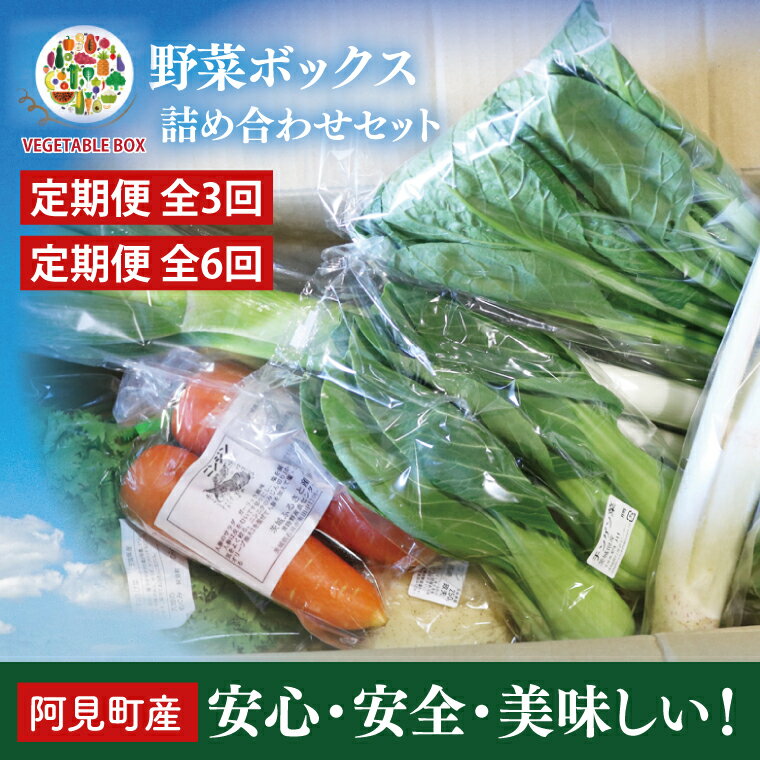 04-05 【選べる回数】阿見町産野菜ボックス詰め合わせセット（7～8品）1ヶ月・3ヶ月・6ヶ月【新鮮 美味しい EM菌 減農薬 有機肥料 阿見町 茨城県】