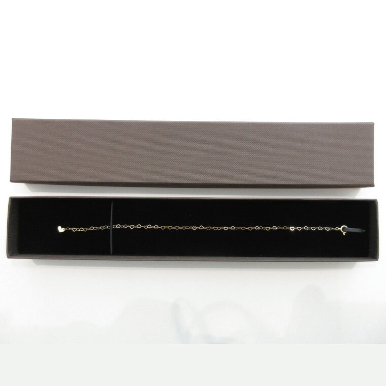 【ふるさと納税】ハートブレスレット K18【ネックレス アクセサリー 金 ゴールド おしゃれ 記念日 プレゼント 贈り物 母の日 バレンタイン クリスマス ホワイトデー 国産】（36-09-1） サムネイル2