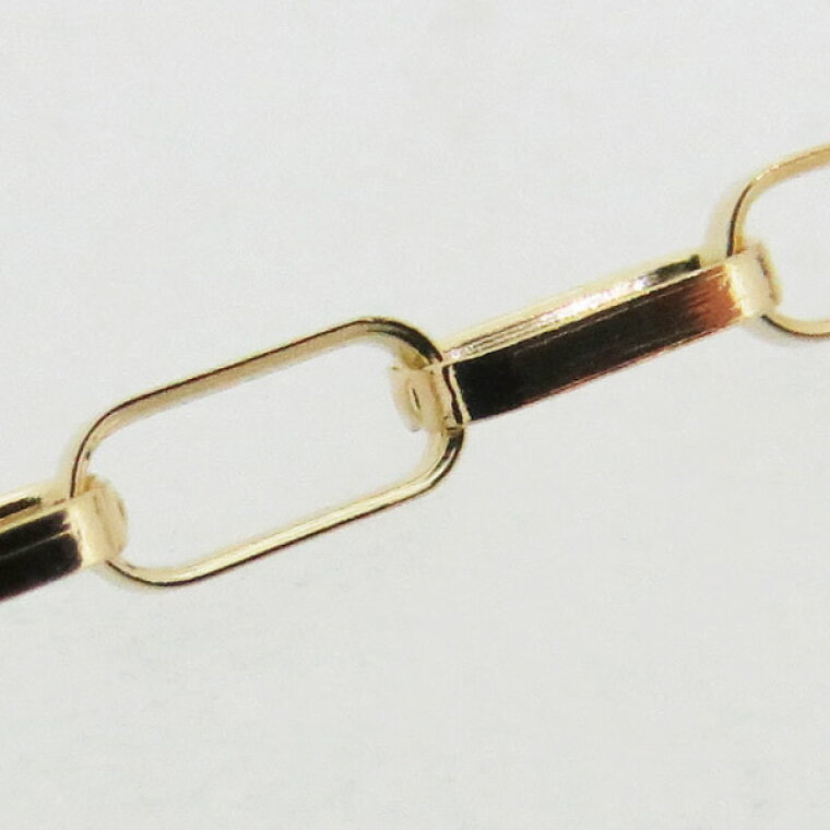 【ふるさと納税】K18 ボリュームクリップチェーンロングネックレス（70cm）｜アクセサリー 18金 ホワイトデー ファッション おしゃれ 小物 ギフト フォーマル カジュアル 国産（36-18） サムネイル3