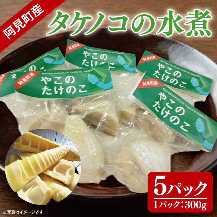 50-01 阿見町産タケノコの水煮300g×5ケ【たけのこ 筍 小分け 真空パック 手作り 水煮 茨城県 阿見町】