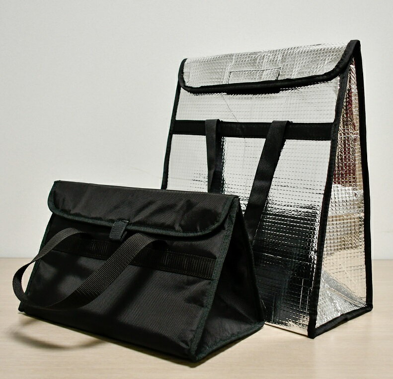 アウトドアやコンビニ買い物に！保冷バック大小サイズセット（各1個）