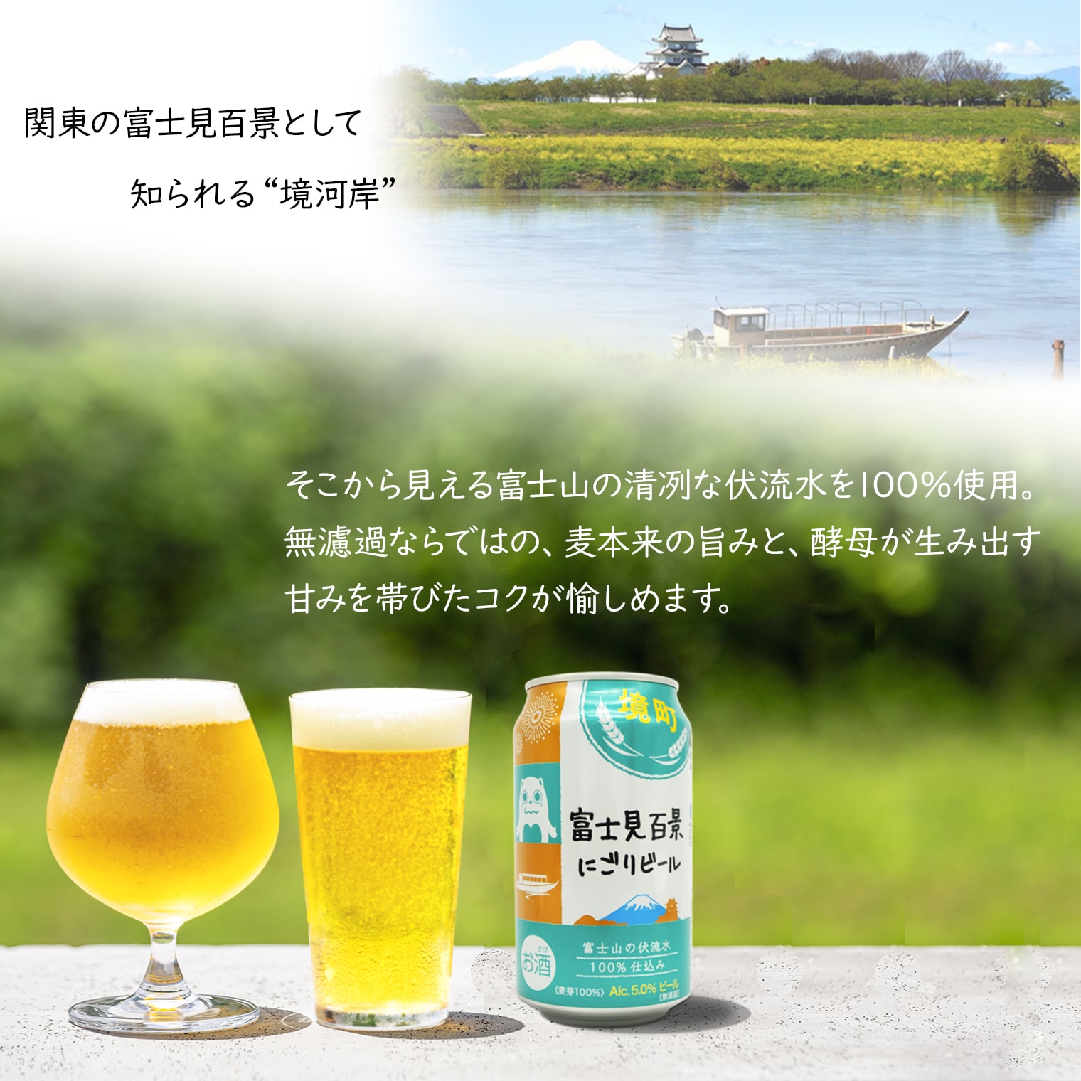 【ふるさと納税】 ビール クラフトビール 350ml 缶 お酒 酒 わけあり お試し 境町オリジナル 富士見百景にごりビール 350ml × 6本 12本 24本 48本 72本 定期便 ギフト 入社祝い 父の日 母の日 発送時期が選べる 本数が選べる すぐ届く サムネイル2
