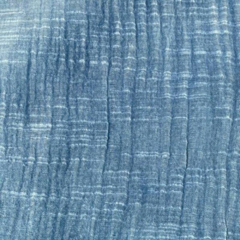 【ふるさと納税】藍染めストール(端部横ストライプ)【 ストール ファッション 栃木県 足利市 】 F7Z-1299 サムネイル3