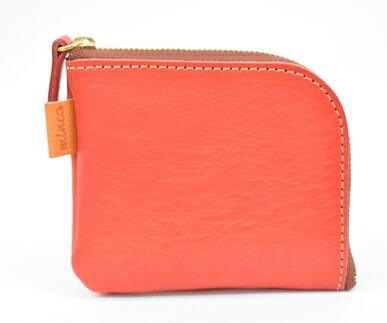 【ふるさと納税】栃木レザー使用｜やわらか本革Lジップミニ財布｜Lzip wallet small 02｜レッド｜minca（全6色） サムネイル2