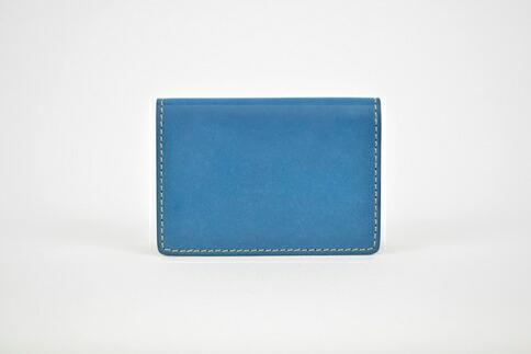 【ふるさと納税】栃木レザー使用｜約30枚収納 本革名刺入れ｜Card holder 01｜ブルー｜minca（全7色） サムネイル2