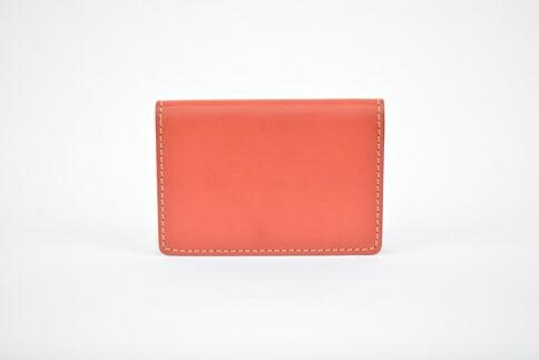 【ふるさと納税】【全7色】栃木レザーの名刺入れ 約50枚収納 ポケット4つ Card holder 02/レッド/minca　416【雑貨 ファッション 人気 おすすめ 】 サムネイル2