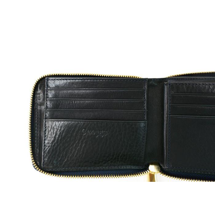 【ふるさと納税】チマブエ　AMBROSE ラウンドファスナー二つ折り財布【紺】【雑貨 ファッション 人気 おすすめ 】 サムネイル3