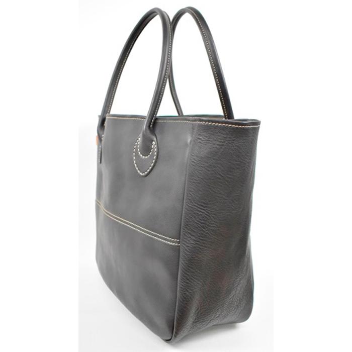 【ふるさと納税】栃木レザー使用｜ソフトな手触り 本革 A4も入る大容量 本革トートバッグ｜Tote bag 03 L｜ブラック｜minca（全6色） サムネイル2
