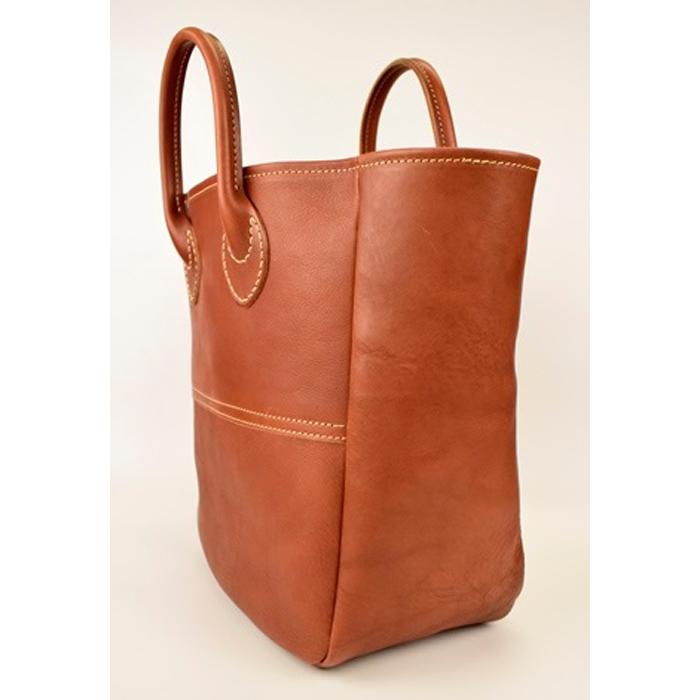 【ふるさと納税】栃木レザー使用｜ソフトな手触り 本革 小さめトートバッグ｜Tote bag 03 M｜チョコ｜minca（全6色） サムネイル2