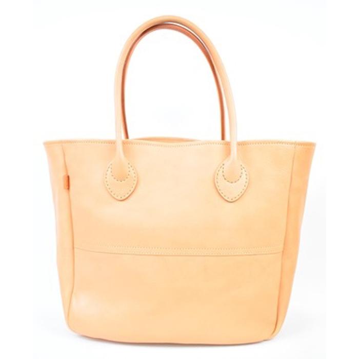 栃木レザー使用｜ソフトな手触り 本革 A4も入る大容量 本革トートバッグ｜Tote bag 03 L｜タン｜minca（全6色）