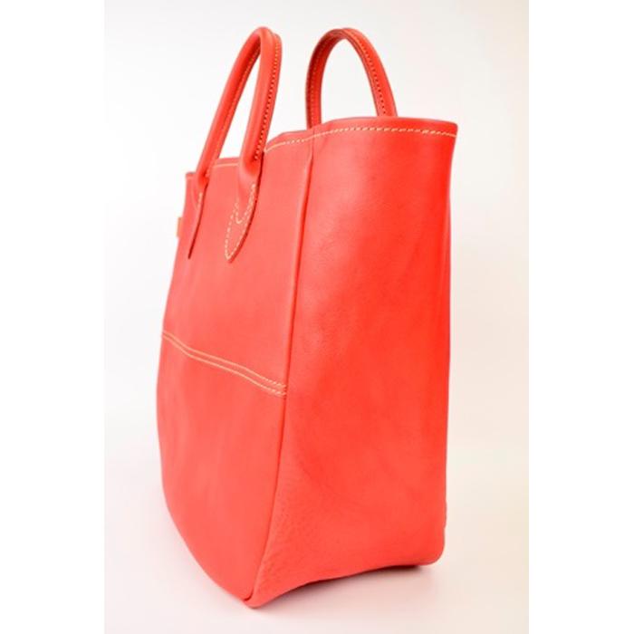 【ふるさと納税】栃木レザー使用｜ソフトな手触り 本革 A4対応トートバッグ｜Tote bag 03 M｜レッド｜minca（全6色） サムネイル2