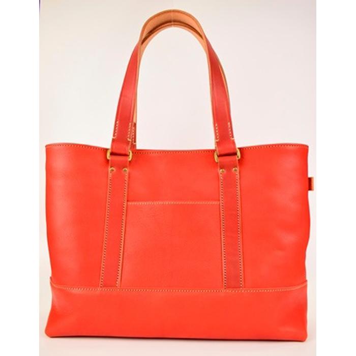 【全6色】栃木レザーのトートバッグ A4サイズ パソコン 肩掛け ビジネスにもカジュアルにも/Tote bag 04/レッド/minca　403【かばん ファッション 人気 おすすめ 】