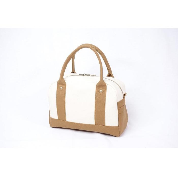 【ふるさと納税】【いちひこ帆布】 ミニボストン/キャメル【かばん ファッション 人気 おすすめ 】 | かばん 鞄 バッグ ふるさと納税 栃木県 栃木市 特産品 おすすめ サムネイル3