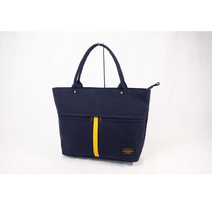 【ふるさと納税】【いちひこ帆布】 ライントート/ネイビー【かばん ファッション 人気 おすすめ 】 | かばん 鞄 バッグ ふるさと納税 栃木県 栃木市 特産品 おすすめ サムネイル2