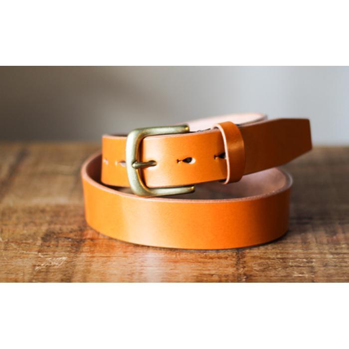 【minca】幅35mmベルト 栃木レザーの希少な「ハーネスレザー」使用の贅沢な1枚革のレザーベルト/キャメル/HL-B02/CAMEL/minca　555【小物 ファッション 人気 おすすめ 】