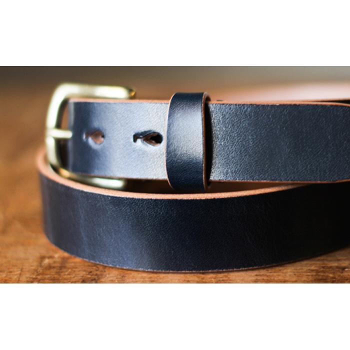 【minca】幅30mmベルト 栃木レザーの希少な「ハーネスレザー」使用の贅沢な1枚革のレザーベルト/ブラック/HL-B01/BLACK/minca　579【小物 ファッション 人気 おすすめ 】