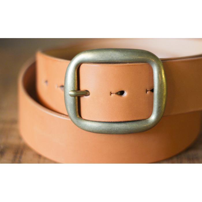 【ふるさと納税】【minca】幅40mmベルト 栃木レザーの希少な「ハーネスレザー」使用の贅沢な1枚革のレザーベルト オイルタイプ/キャメル/HL-B03/CAMEL　614【小物 ファッション 人気 おすすめ 】 サムネイル2