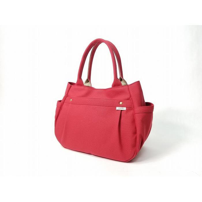 【ふるさと納税】【いちひこ帆布】 マロンバッグ/赤【かばん ファッション 人気 おすすめ 】 サムネイル2